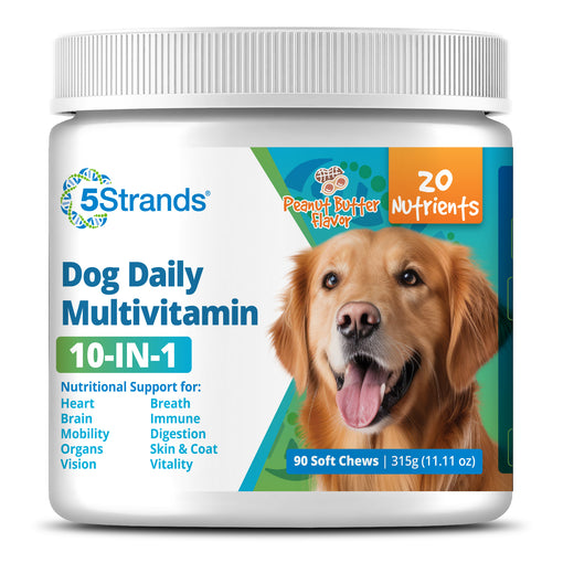 dog daily multivitamin 10-in-1 peanut butter flavor